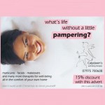 This artwork, including brand origination, was created for a well-being therapist to promote the desire for a little pampering. 